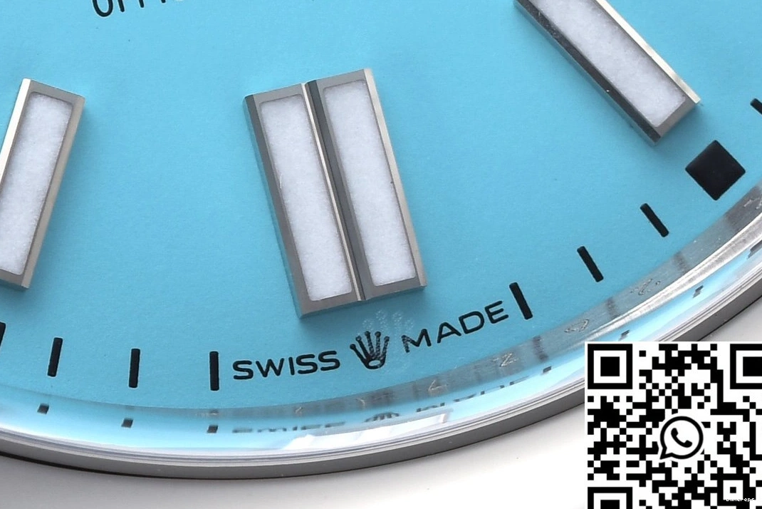 Blue Turquoise 41MM Rolex Factory Oyster Clean Perpetual Dial M124300-0006 0306